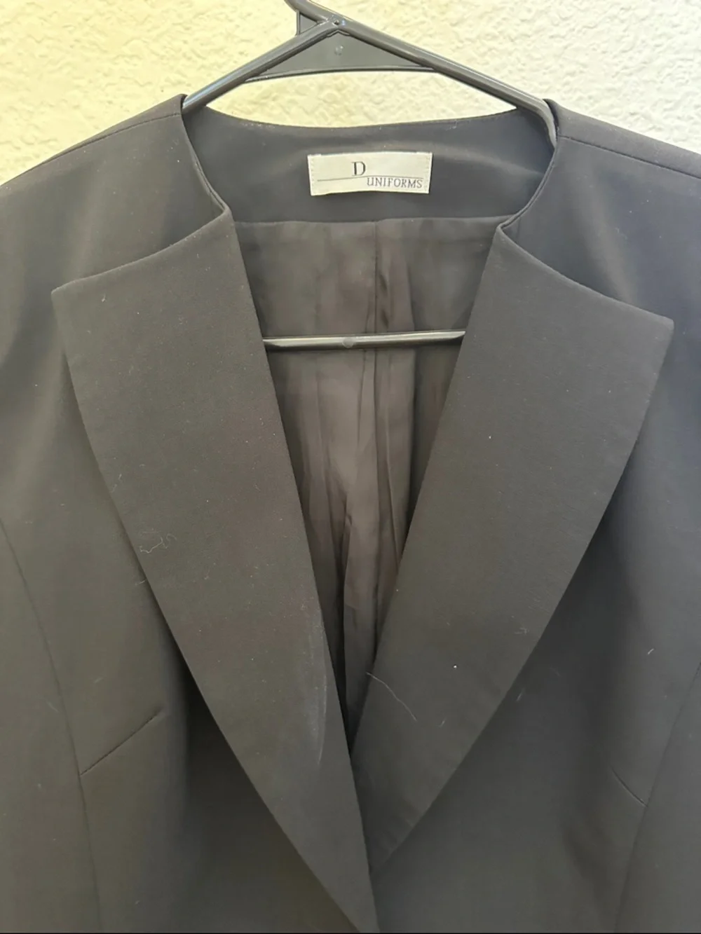 Classic D Uniforms Wool Black Blazer Jacket (Dior employee brand)